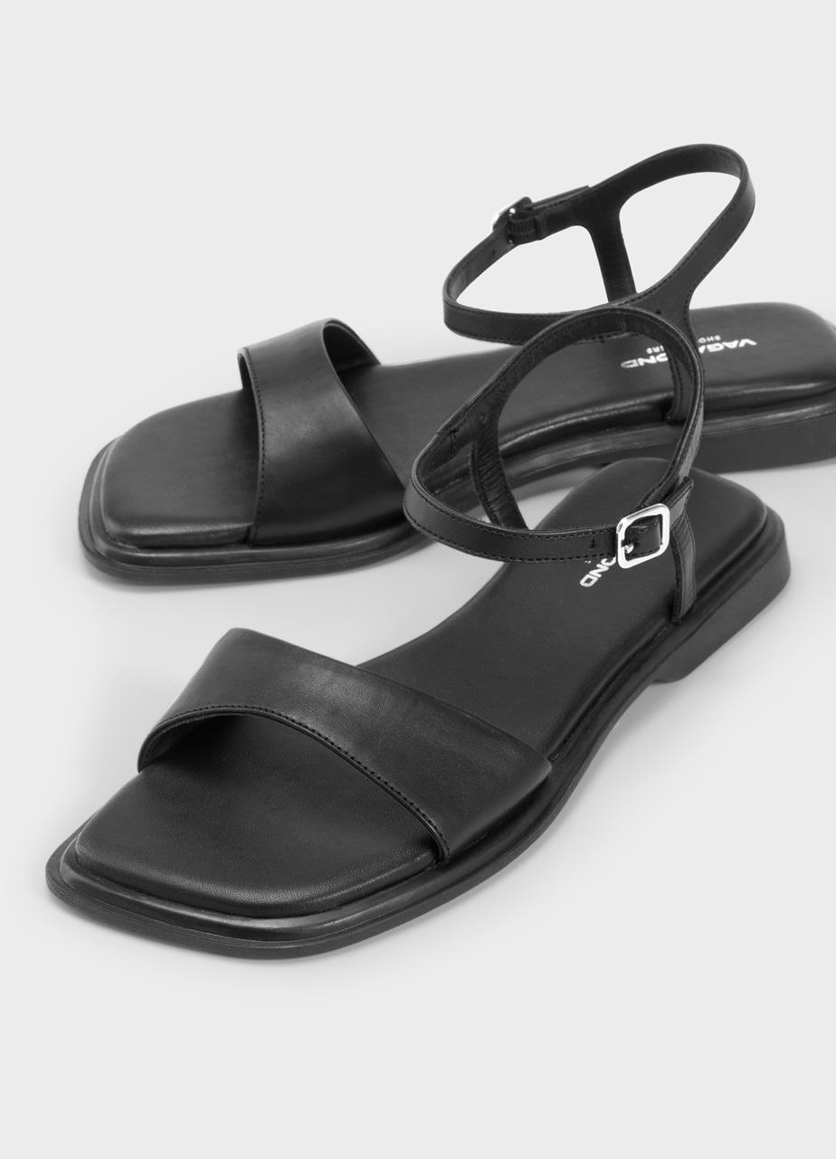 Izzy sandalen Schwarzes leder