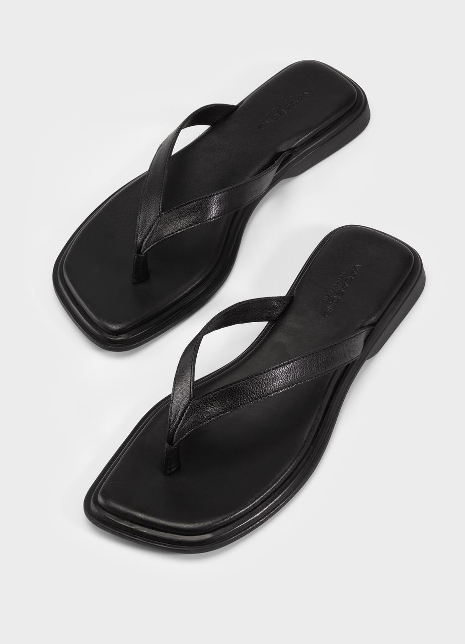 Izzy sandals Black leather