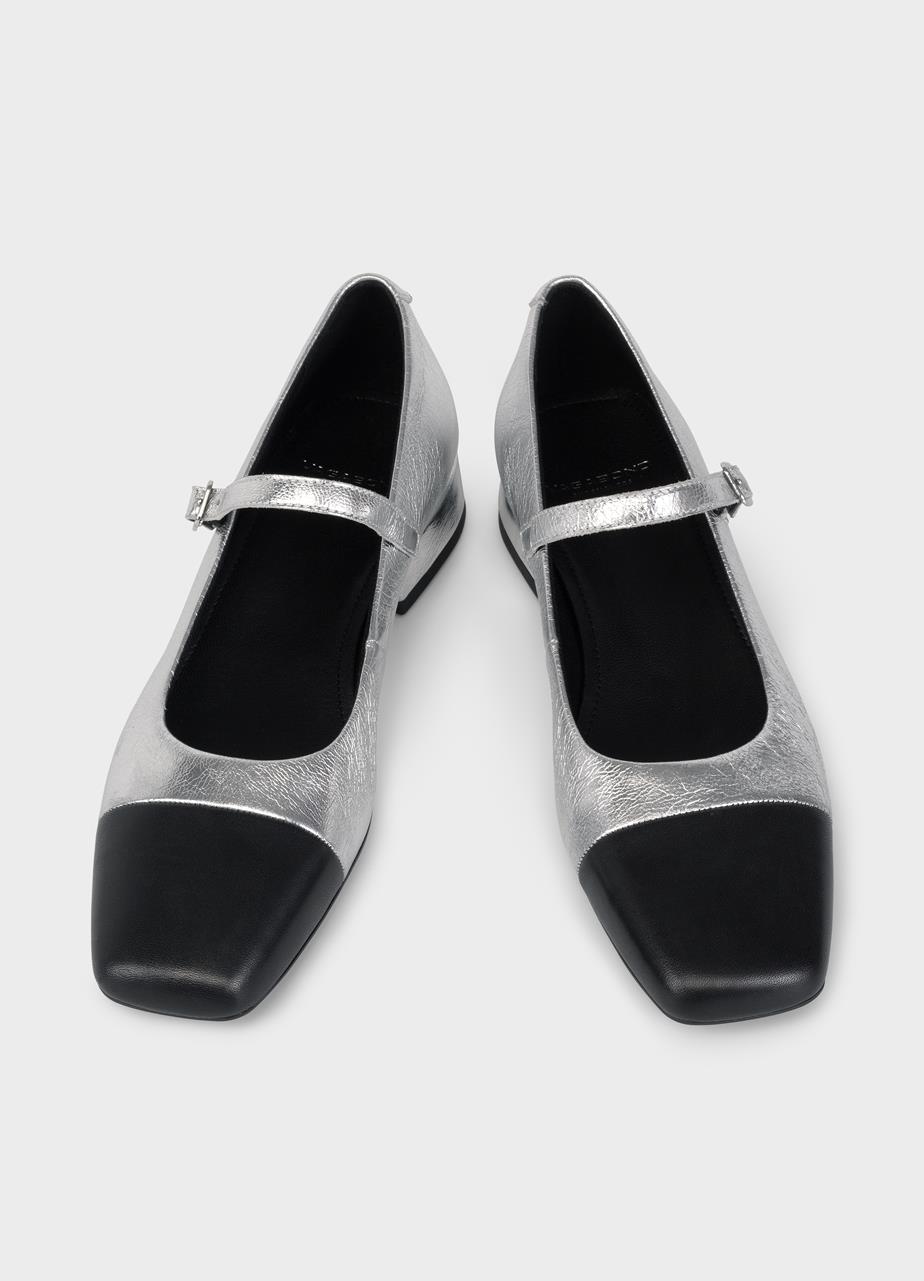 Debbi pumps Silver leather/metallic