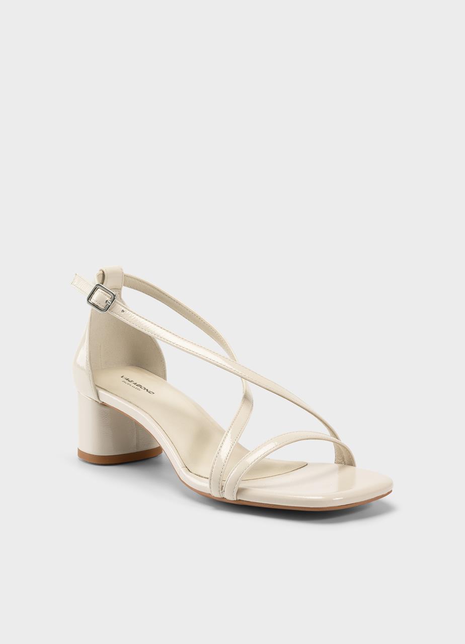 Piper sandales à talons Beige cuir verni