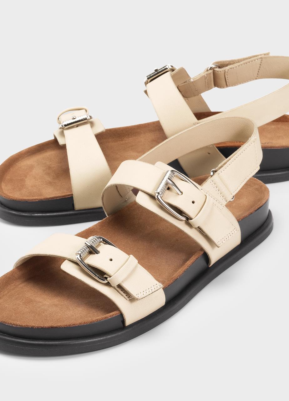 Effıe sandals Off-Whıte leather