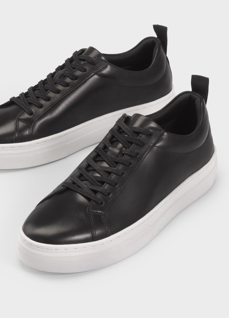 Zoe platform sneakers Sort læder