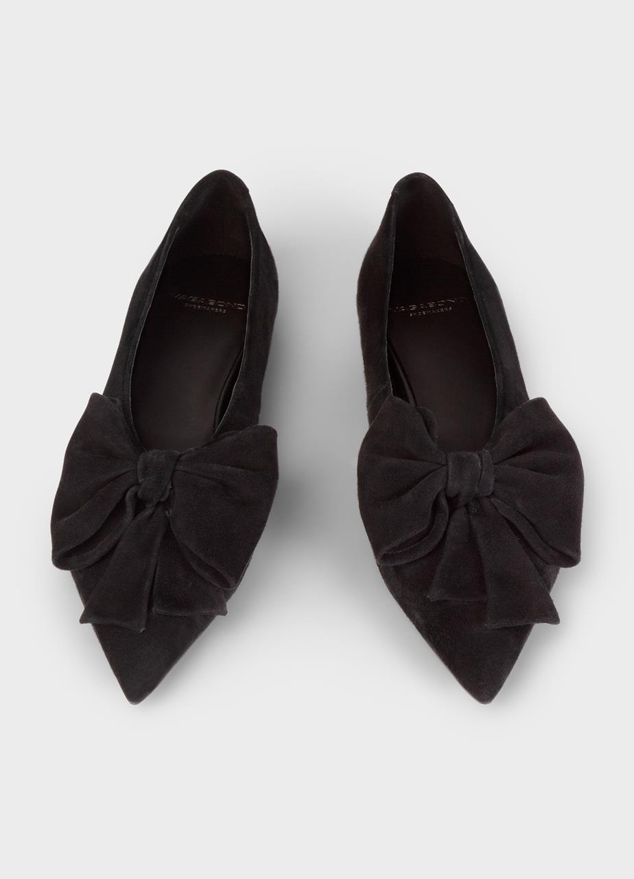 Hermine chaussures basses Noir daim