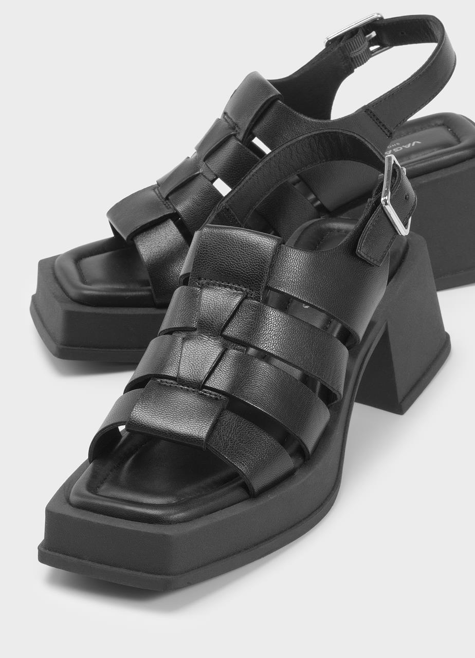 Hennıe sandals Black leather