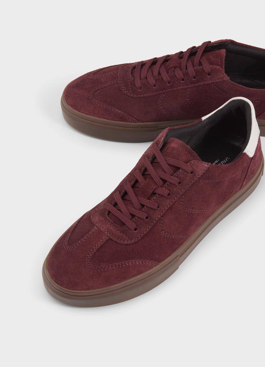 Cody baskets Rouge Foncé daim/comb