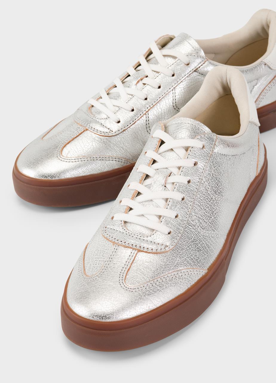 Cody sneakers Sılver metallıc leather