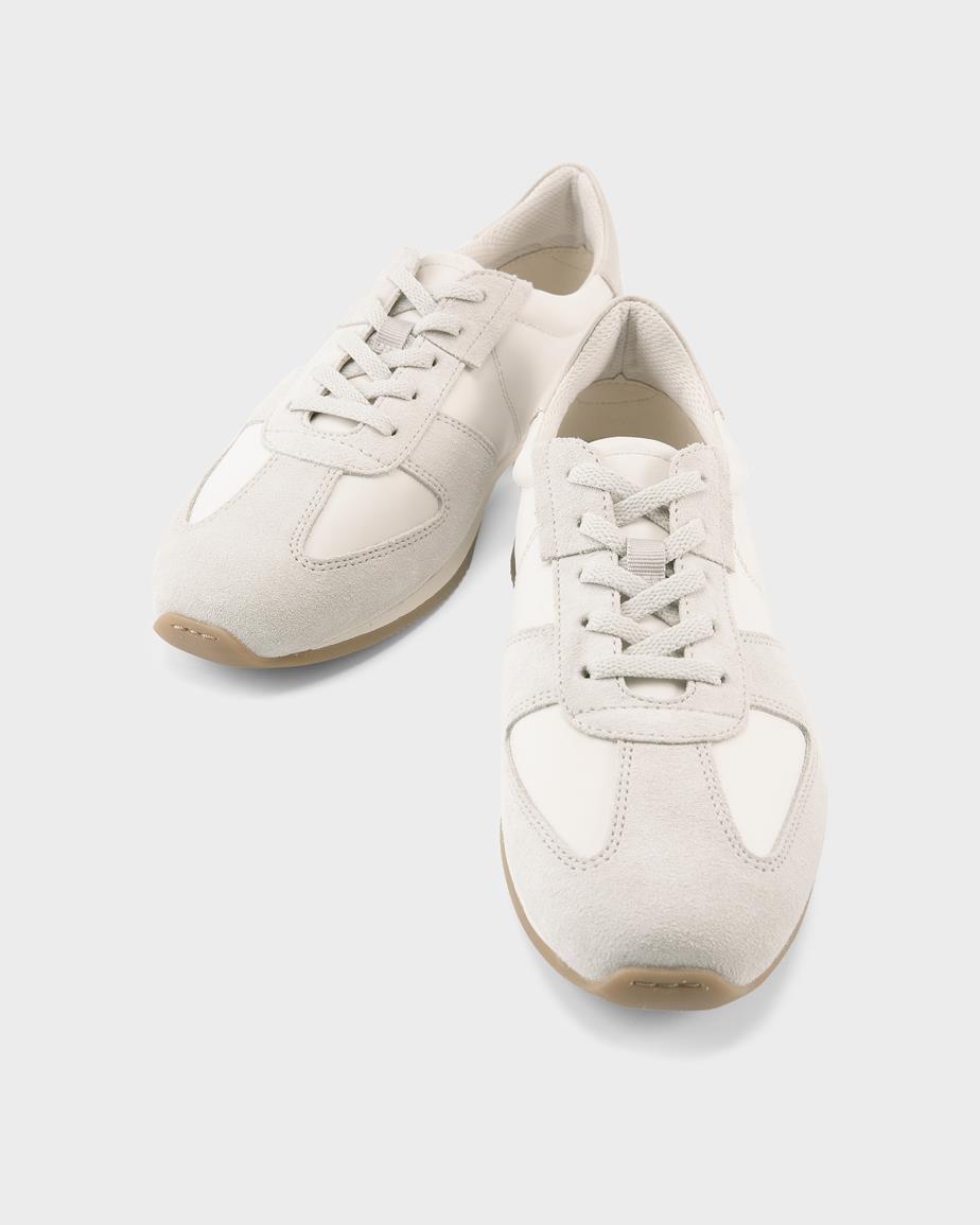 Yasmin baskets Blanc Cassé, Cuir/Textile