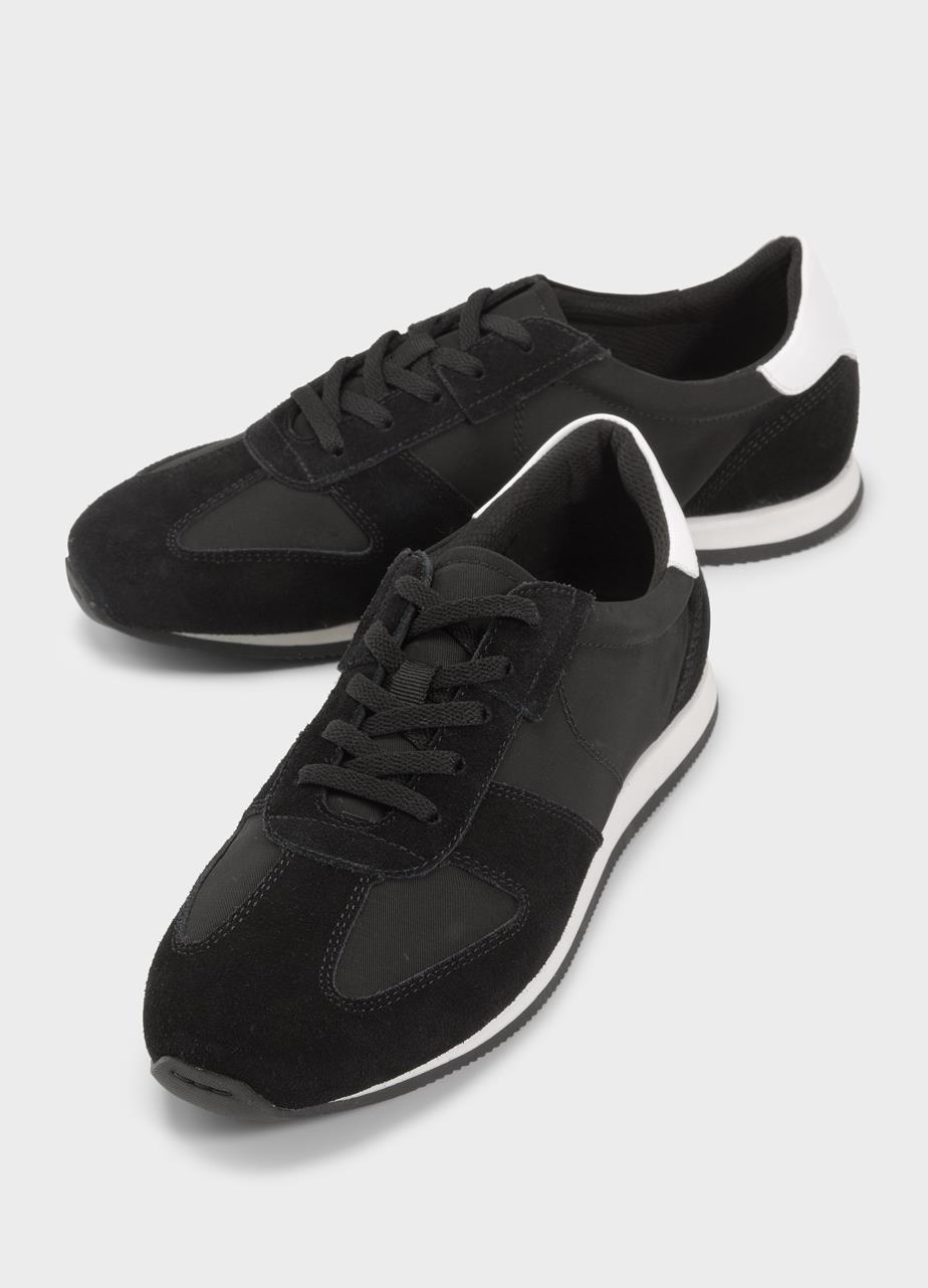 Yasmin sneakers Black leather/textile