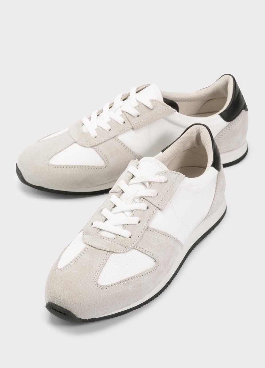 Yasmın sneakers Whıte leather/textıle