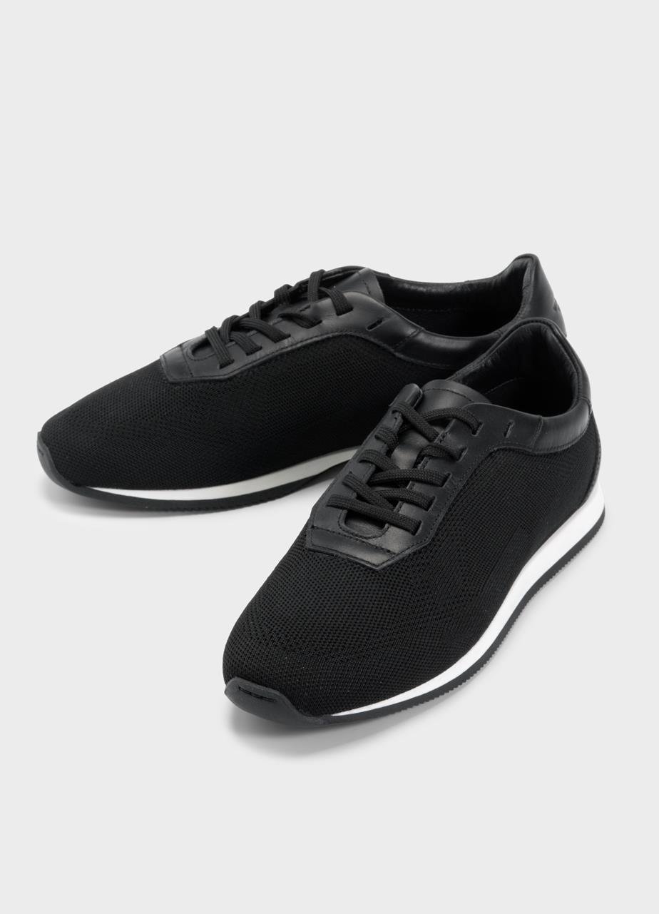 Yasmın sneakers Black leather/textıle