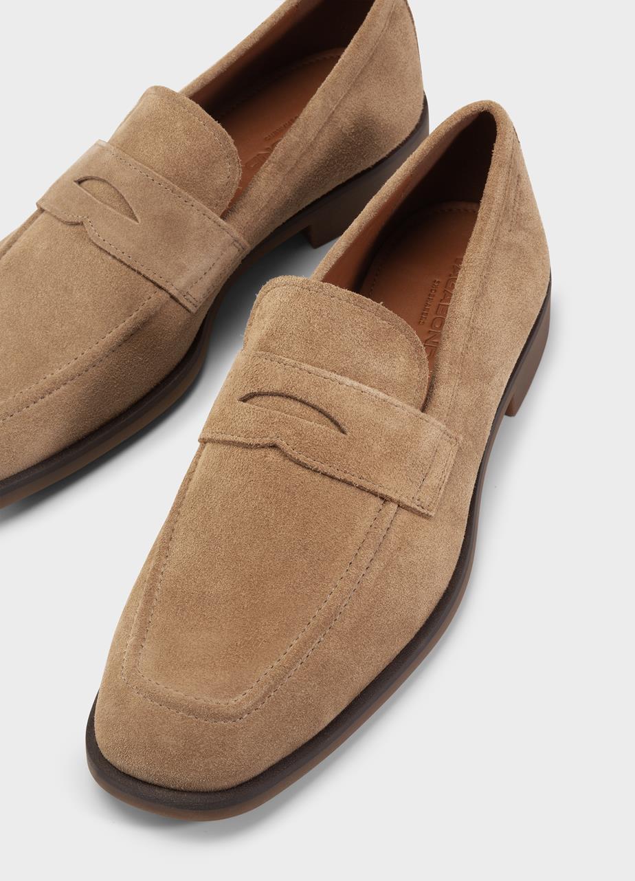 Troy loafer Lichtbruin suède