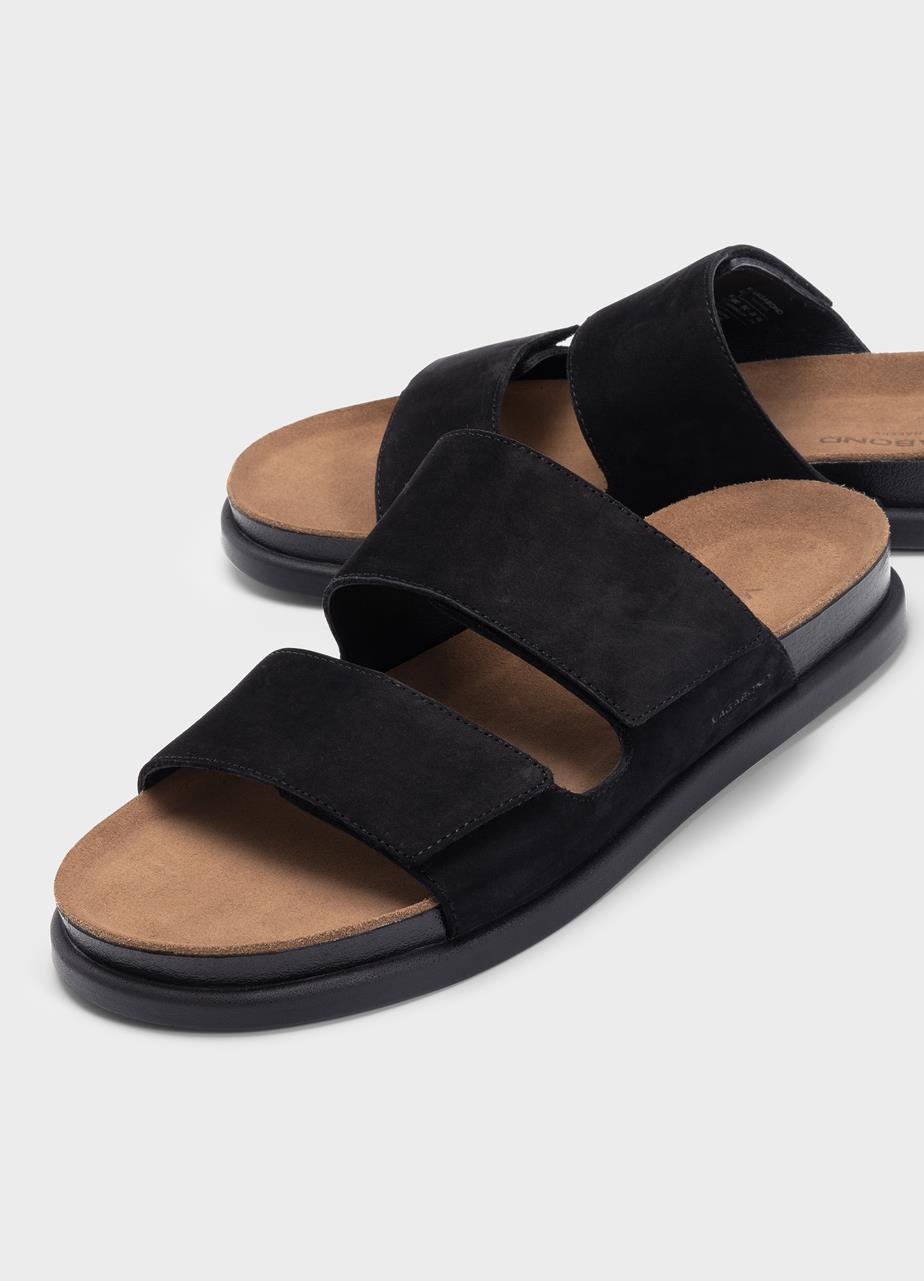 Kevin sandals Black nubuck