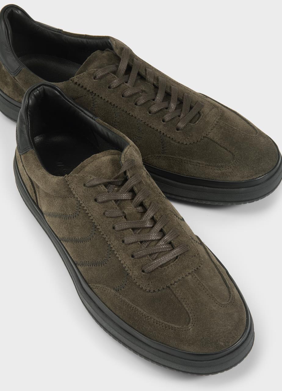 Leo sneakers DARK GREEN SUEDE