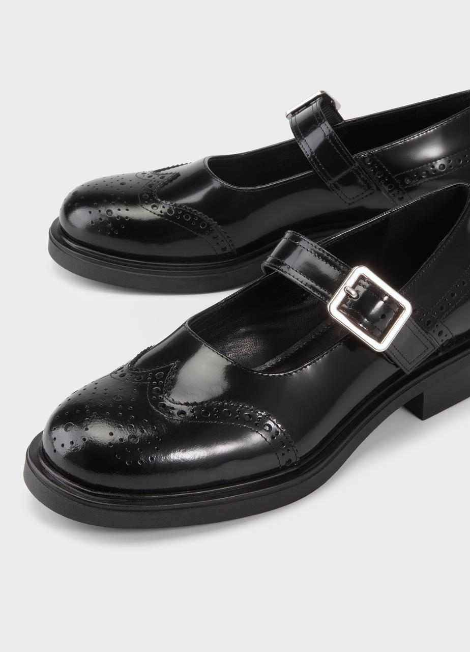 Freya chaussures Noir cuir glacé
