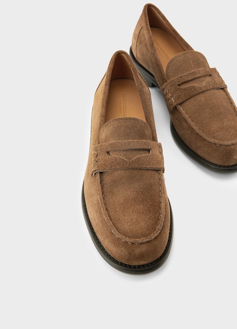 Linn loafers Brun ruskind