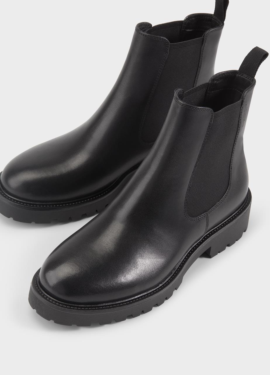 Kenova bottes Noir cuir