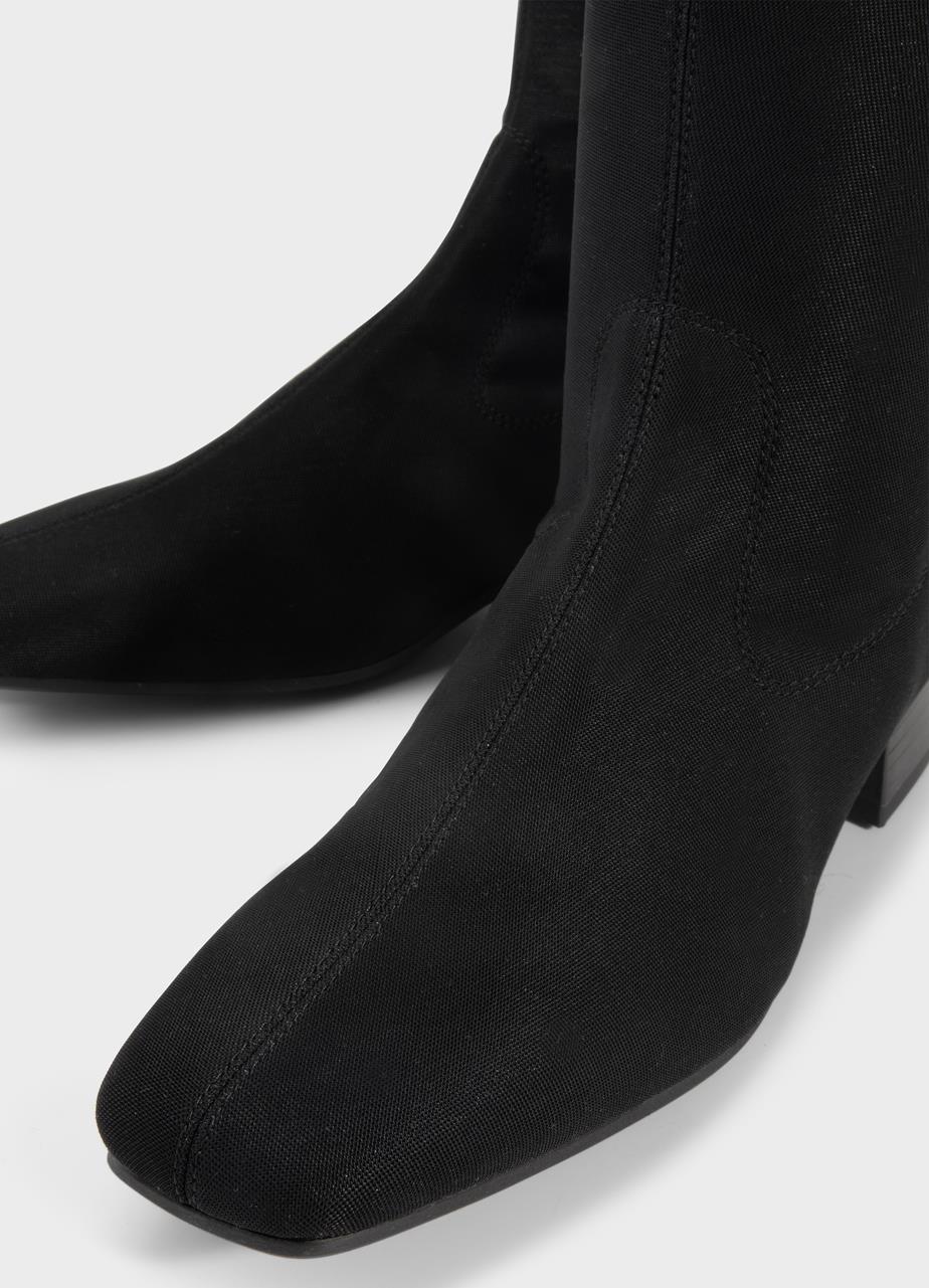 Mona bottes hautes Noir élastique