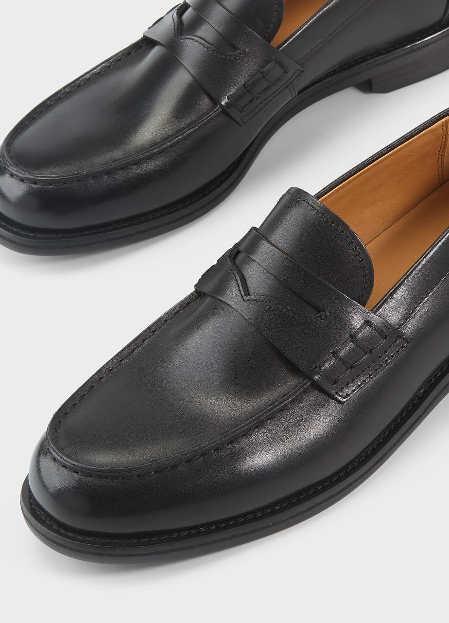 Steven mocassins Noir cuir