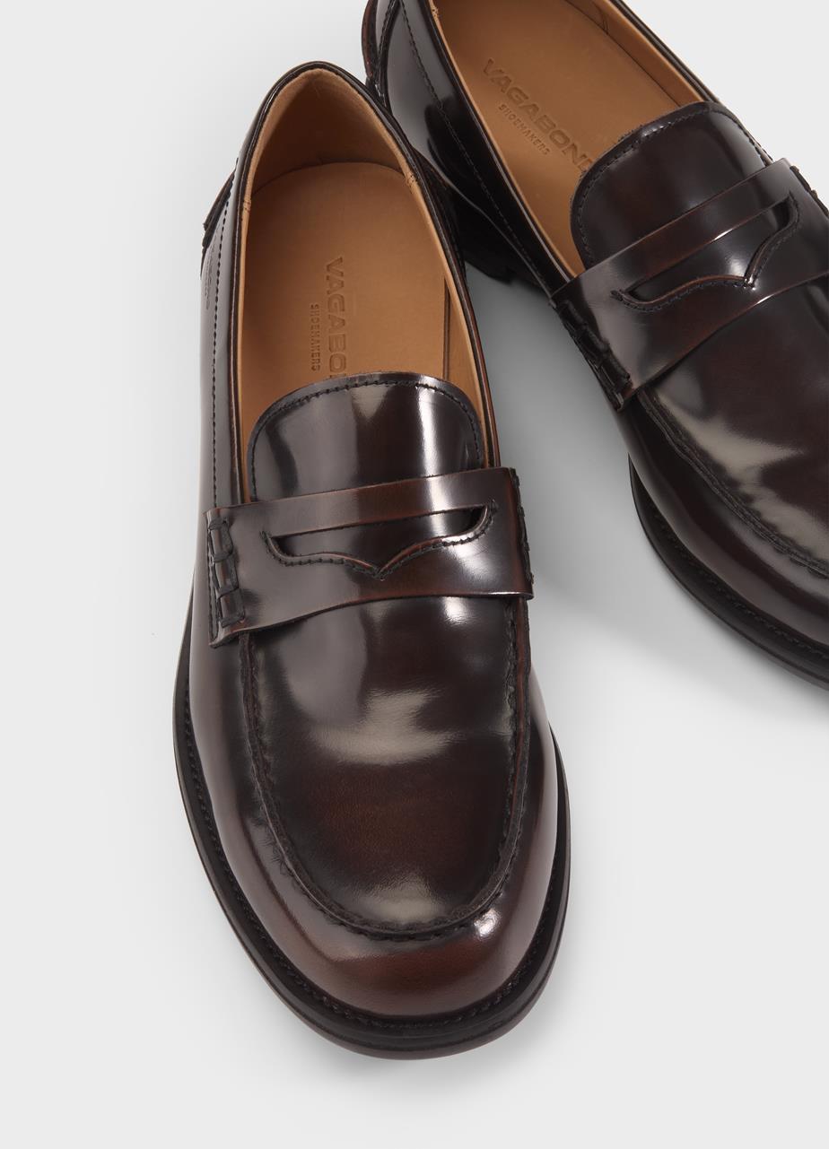 Steven loafer Dunkelrot poliertes leder