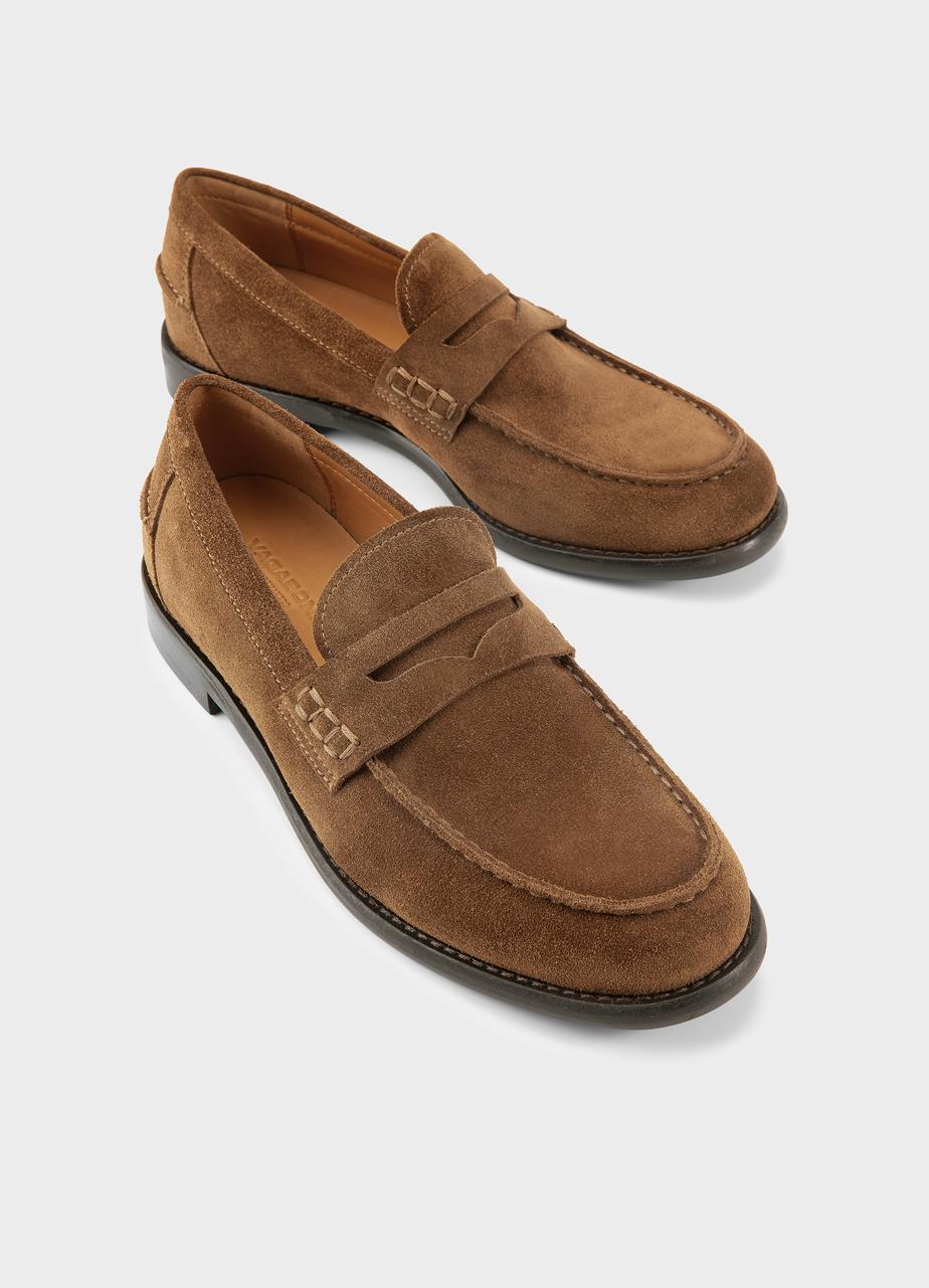 Steven mocassins Marron daim