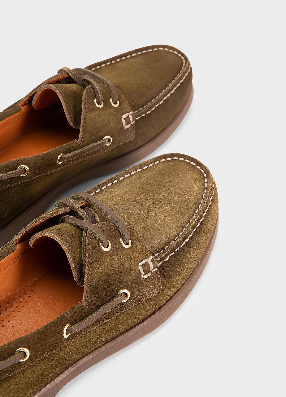 Loui m shoes Dark Green, Washed Suede