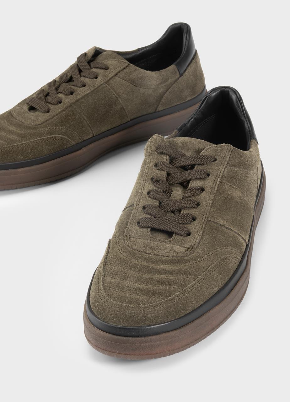 Leo sneakersy Ciemny Zielony/Ciemna Zielen zamsz