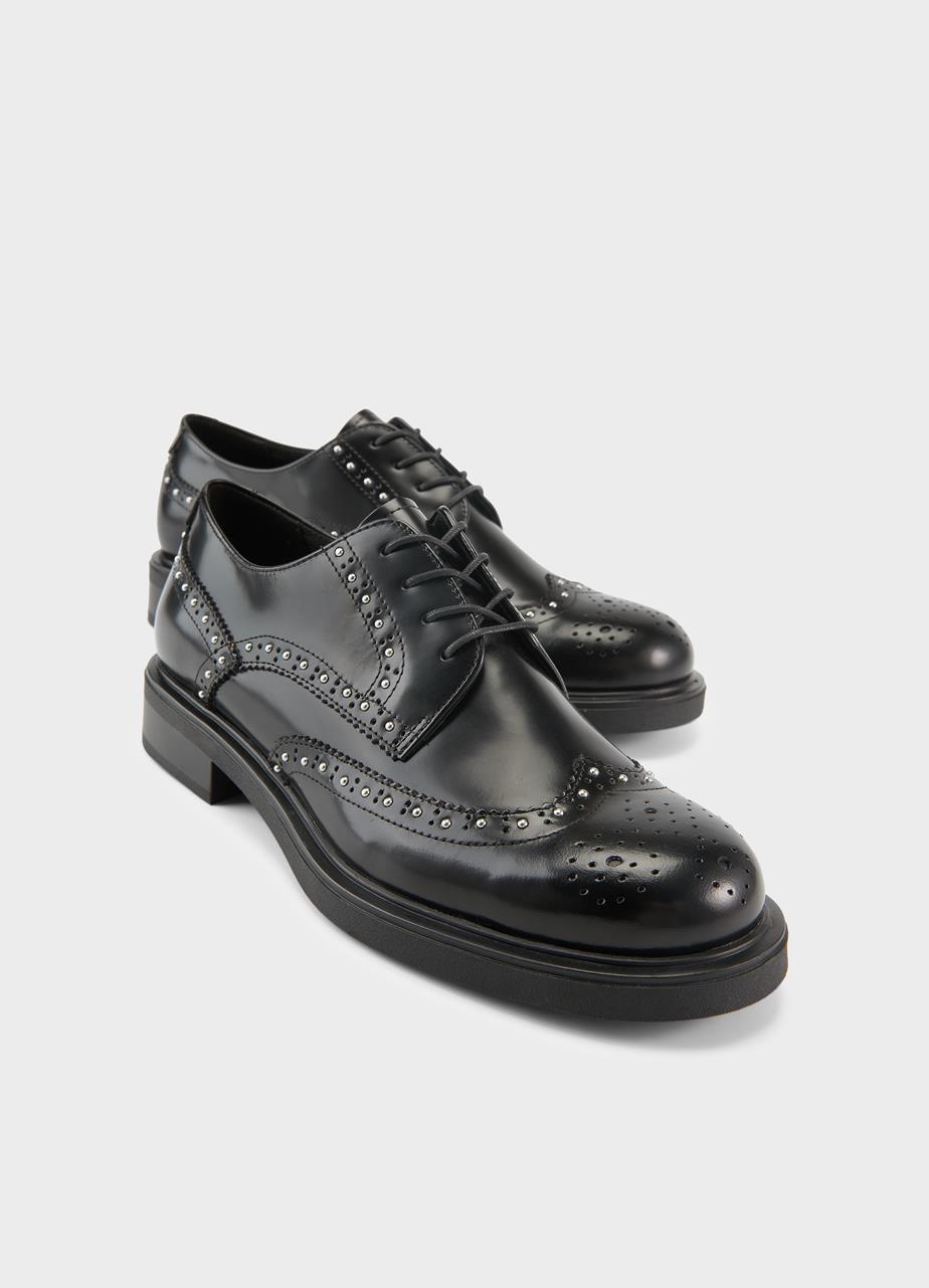 Freya shoes Black polished leather