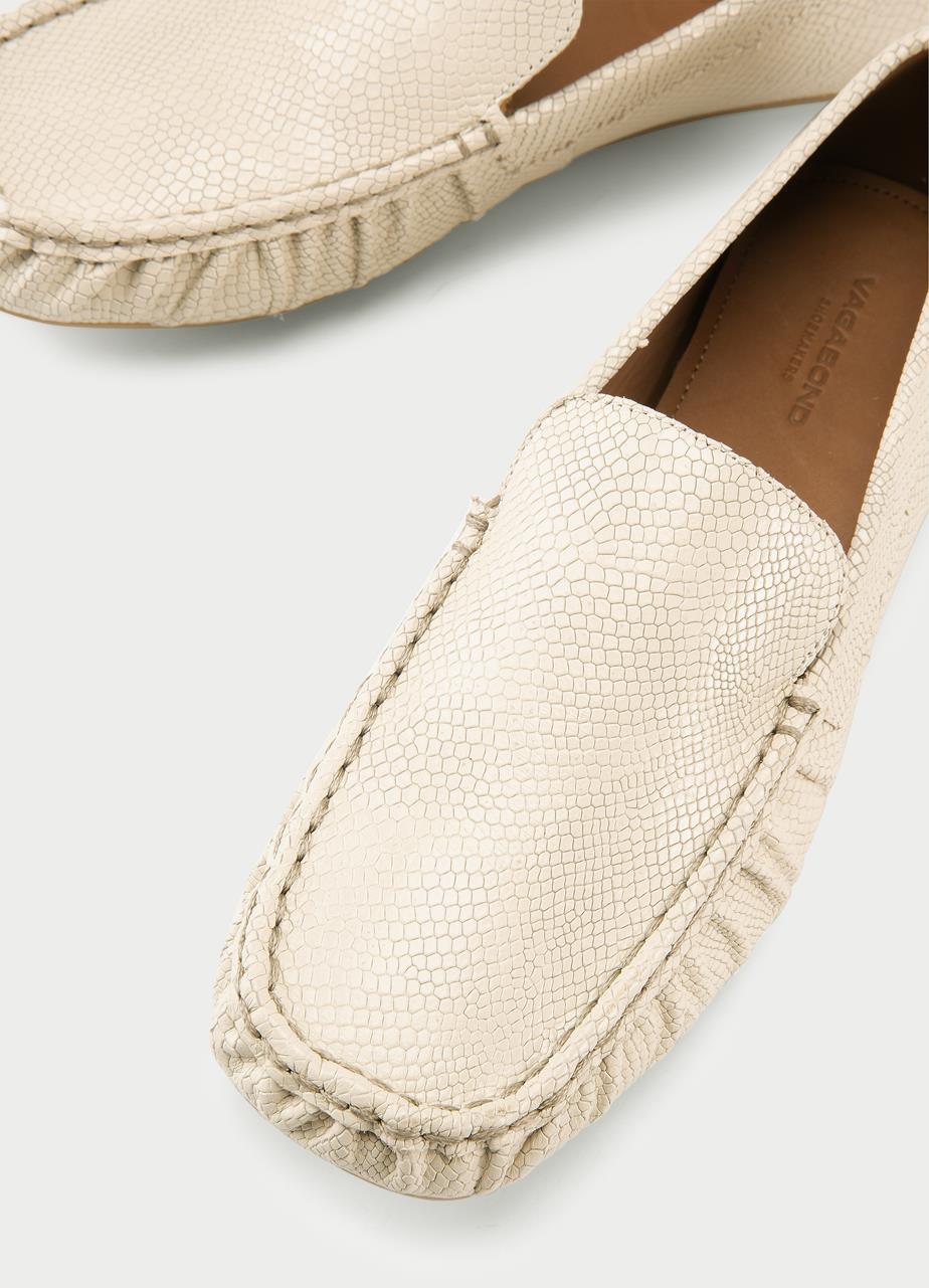 Mika loafer Beiges geprägtes leder