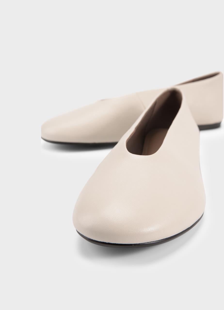 Aleya ballet flats Beige, Leather