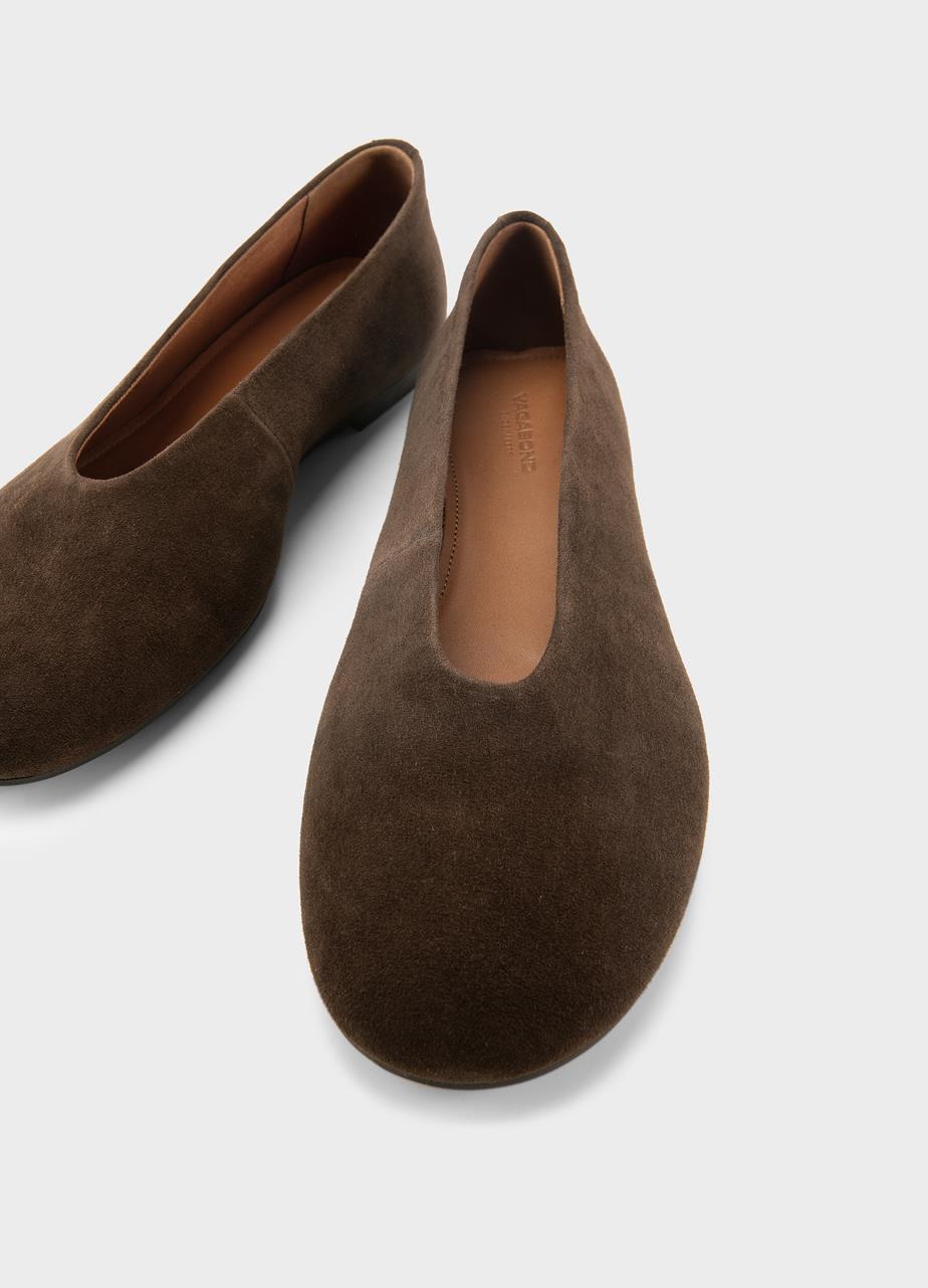 Aleya ballet flats Brown, Suede