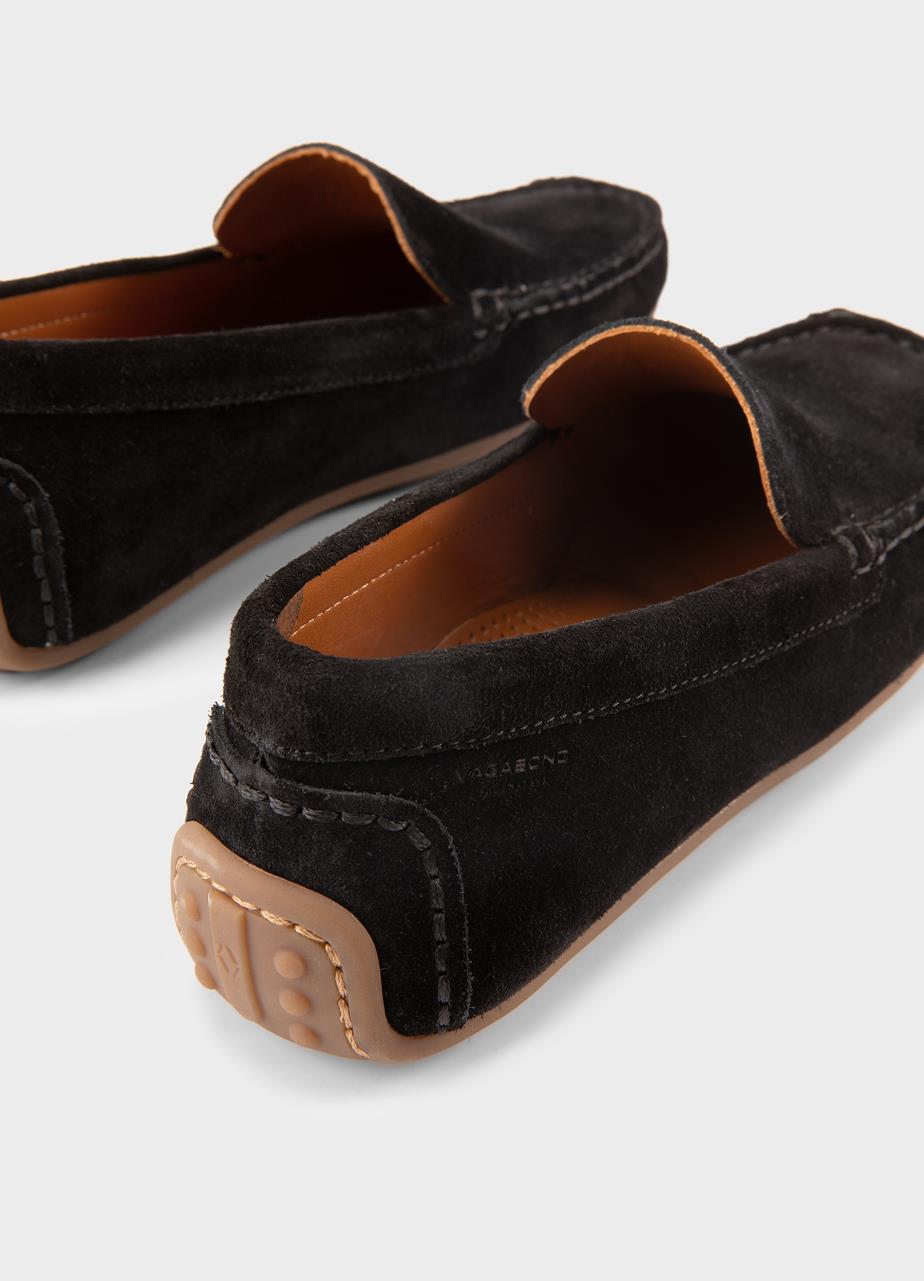 Larissa loafer Svart, Semsket Skinn
