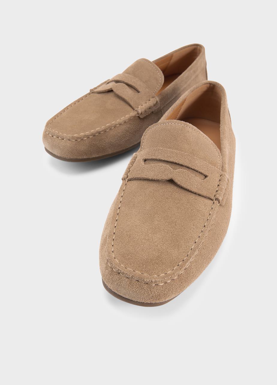 Lorenzo loafers Beige, Suede