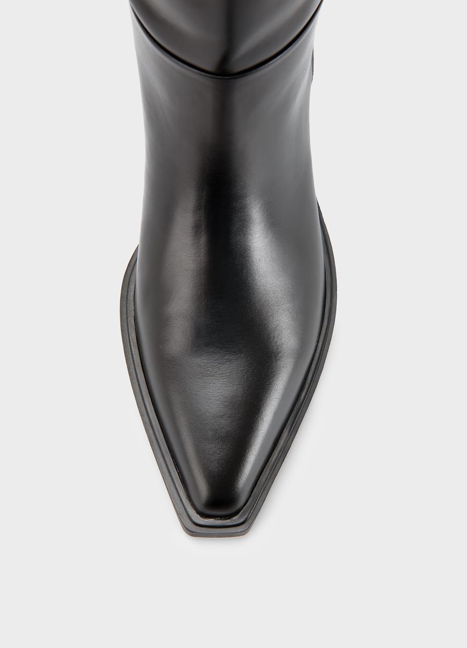 Kelsey hohe stiefel Schwarzes, Leder