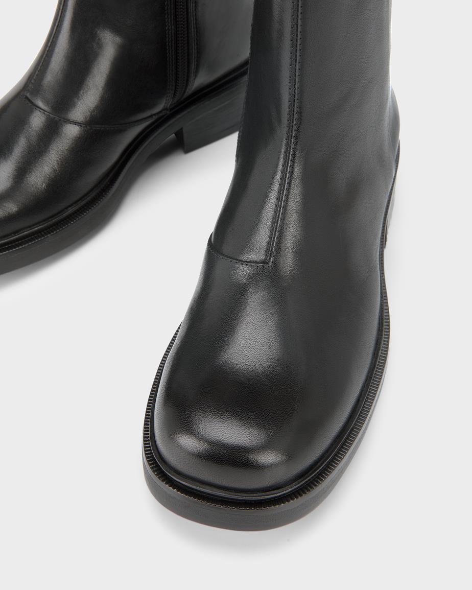 Karlie boots Svart, Skinn