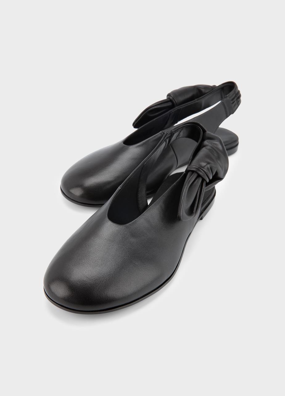 Aleya schoenen Zwart, Leer