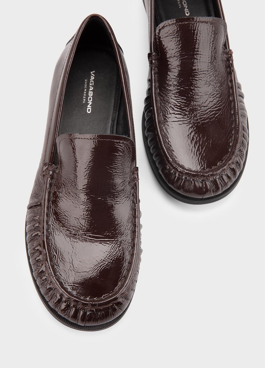 Brandi loafers Donkerbruin, Lakleer