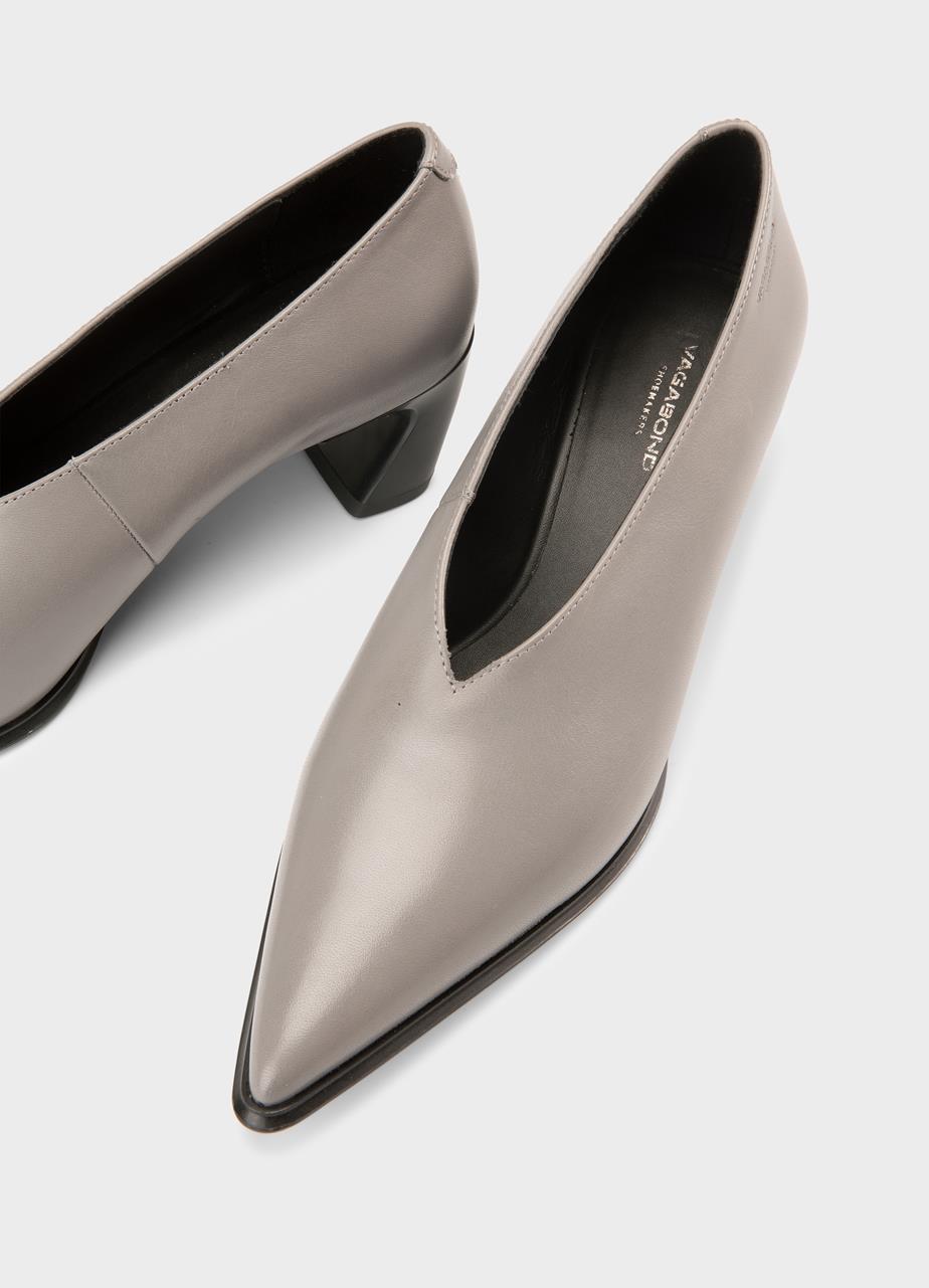Ilona pumps Light Grey, Leather