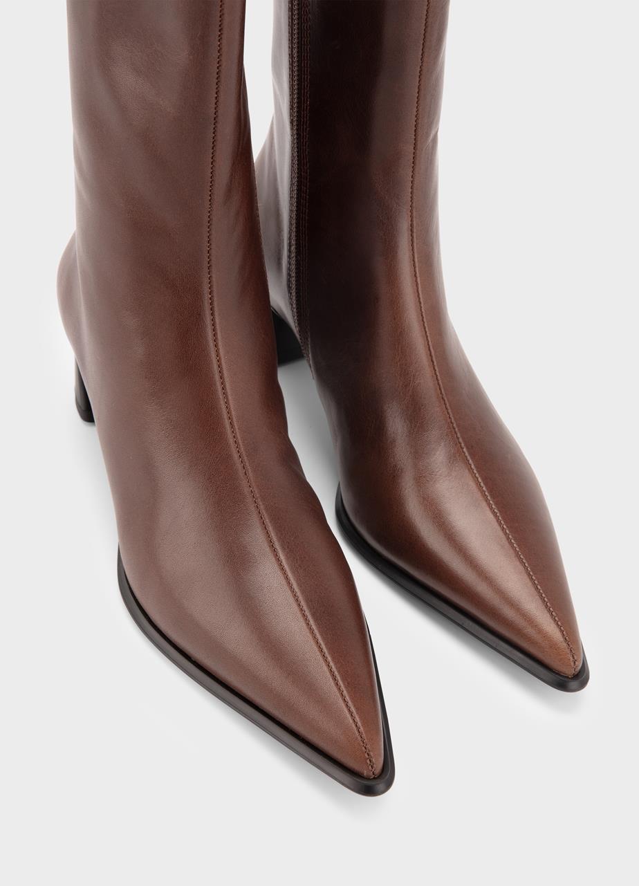 Ilona ankle boots Brown, Leather