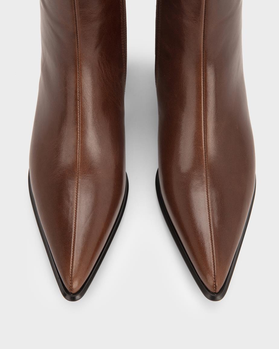 Ilona bottines Marron, Cuir