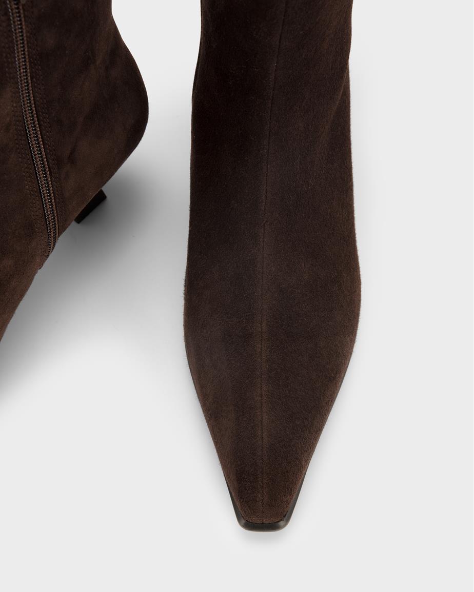 Elly bottes Marron Foncé, Daim