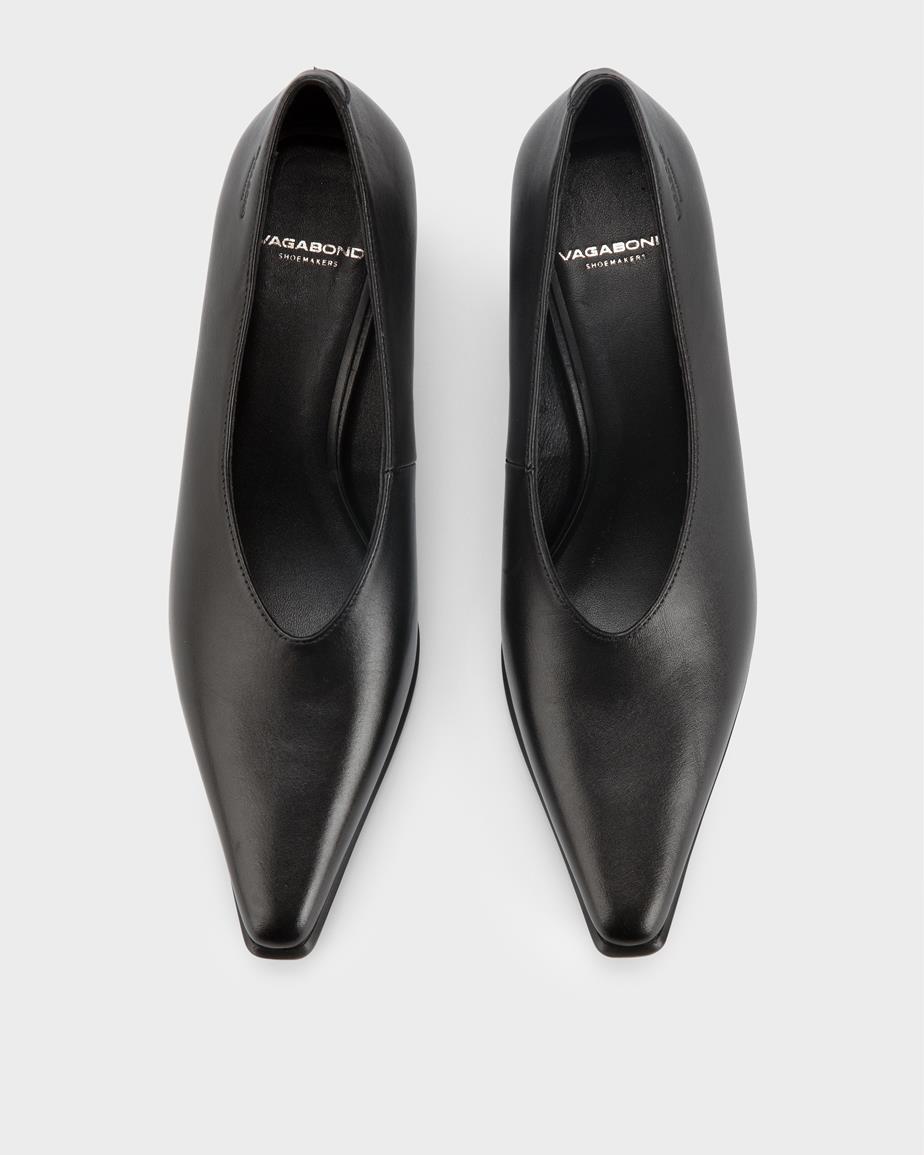 Elly escarpins Noir, Cuir