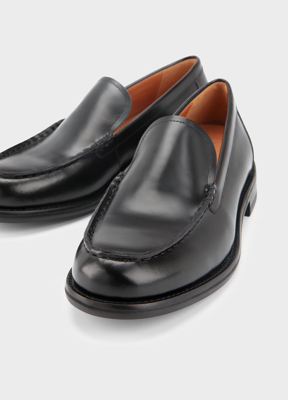 Linn loafers Black, Polished Leather