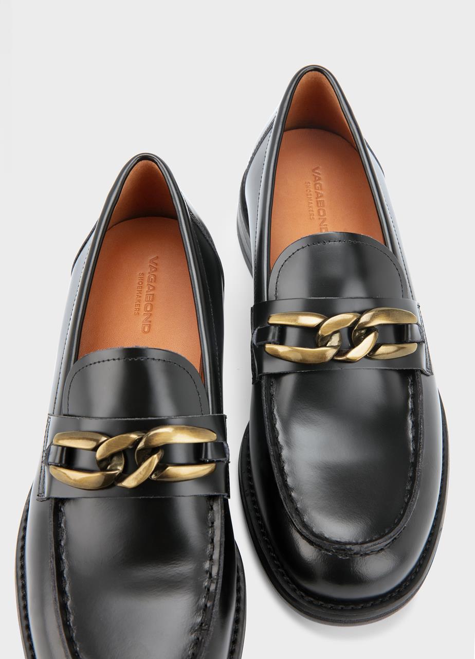 Lınn loafers Black, Polıshed Leather