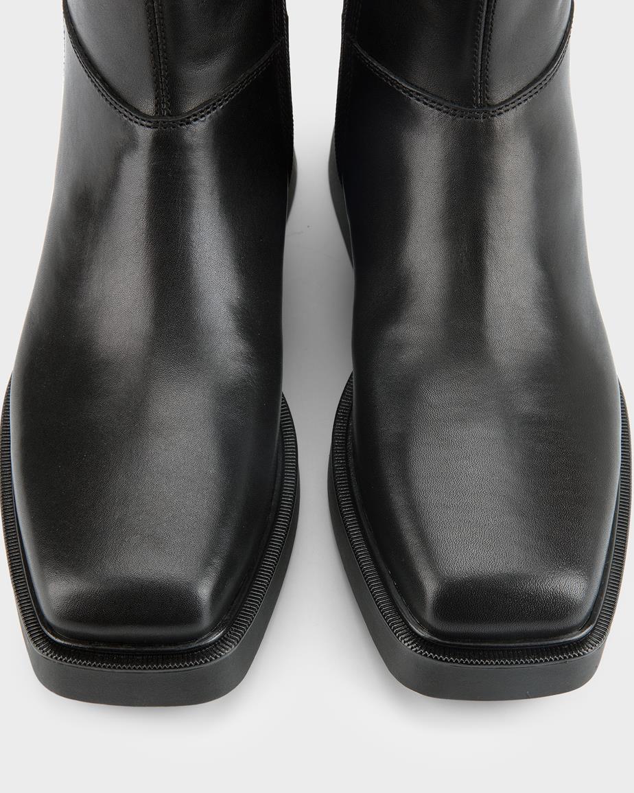 Jillian stiefel Schwarz, Leder