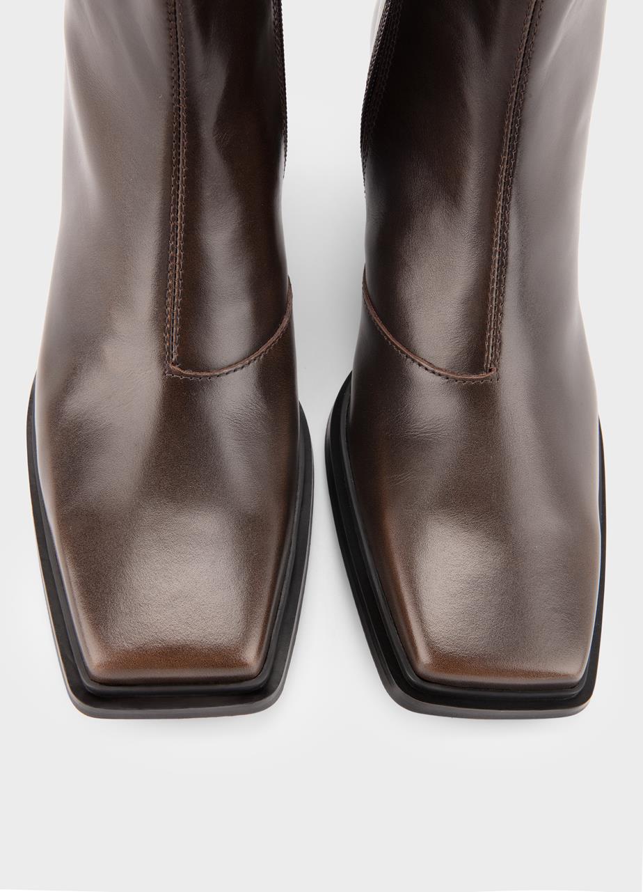 Elvına ankle boots Brown, Brush-Off Leather