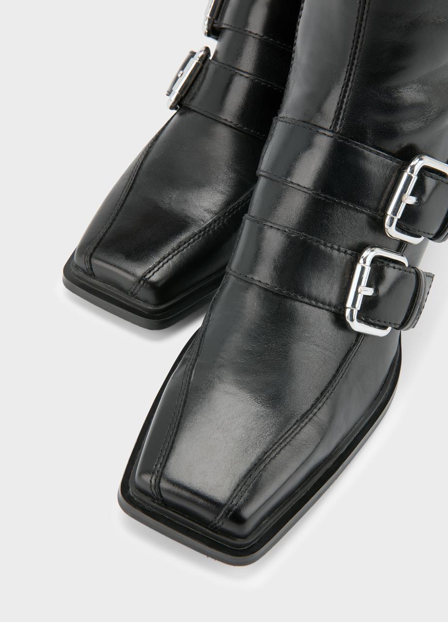 Elvina ankle boots Black, Leather
