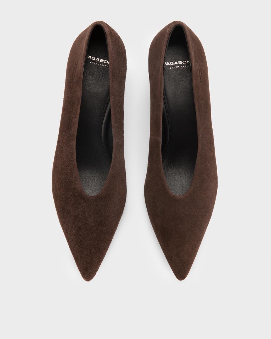 Alissa pumps Braunes, Veloursleder