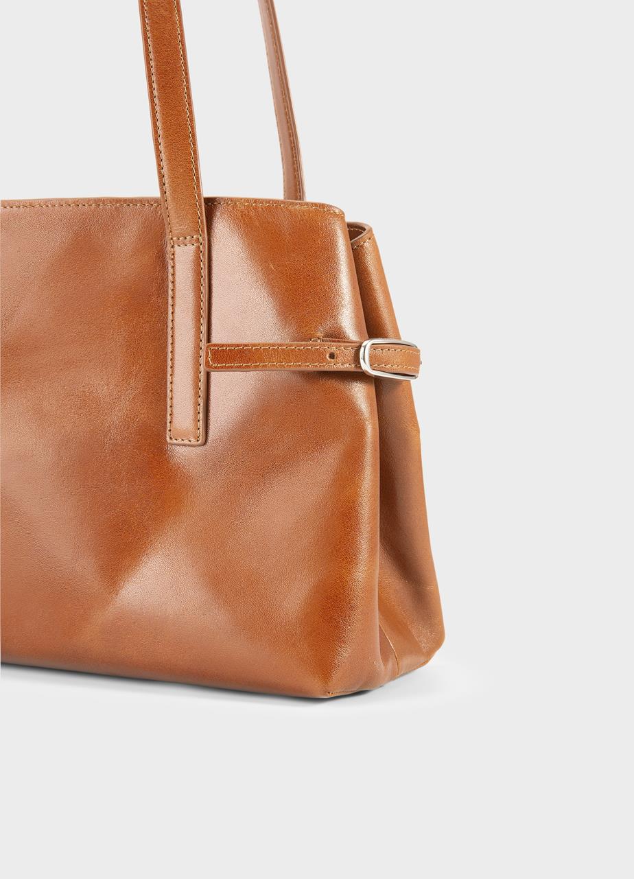 Cannes mini bag Brown, Leather