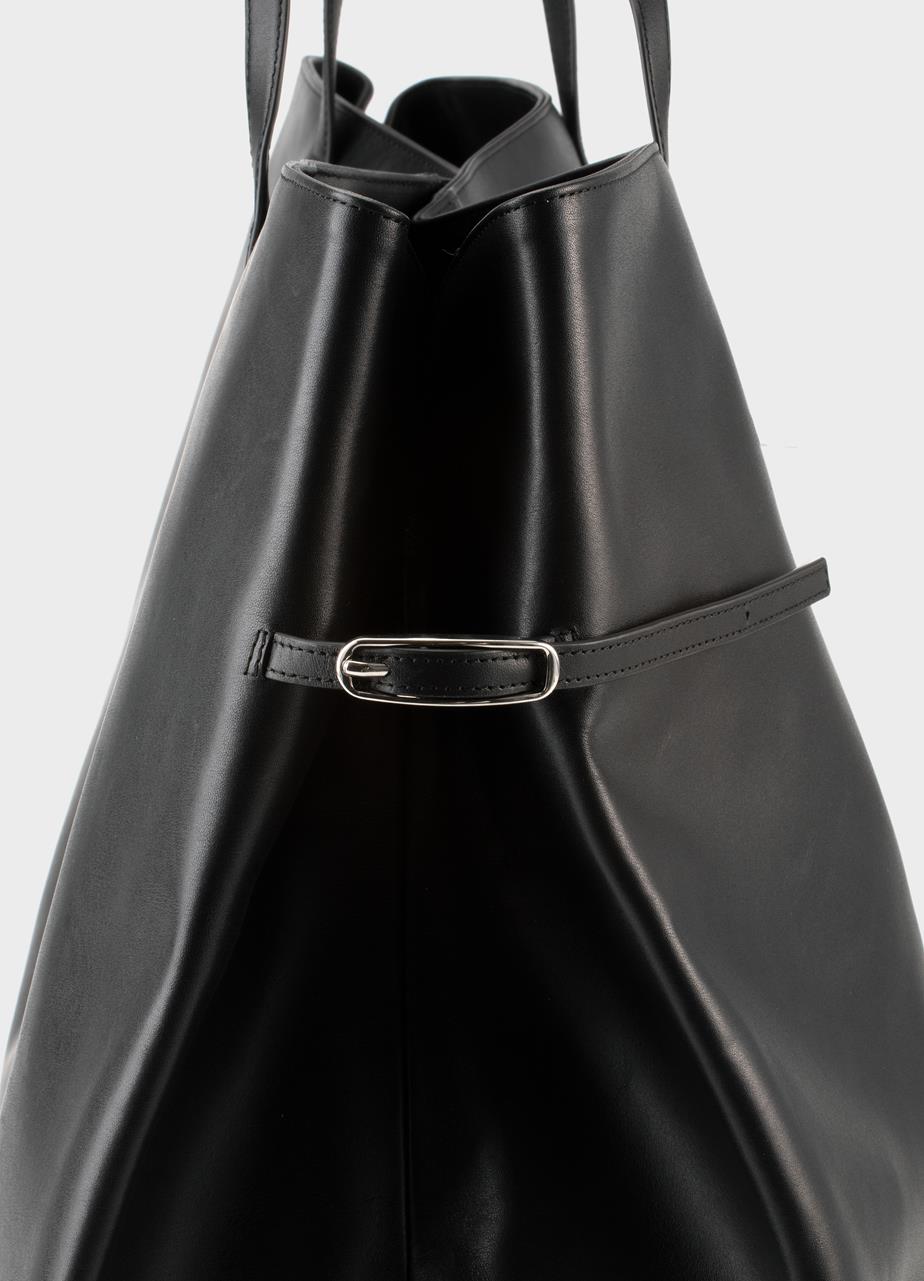 Cannes maxi tasche Schwarz, Leder