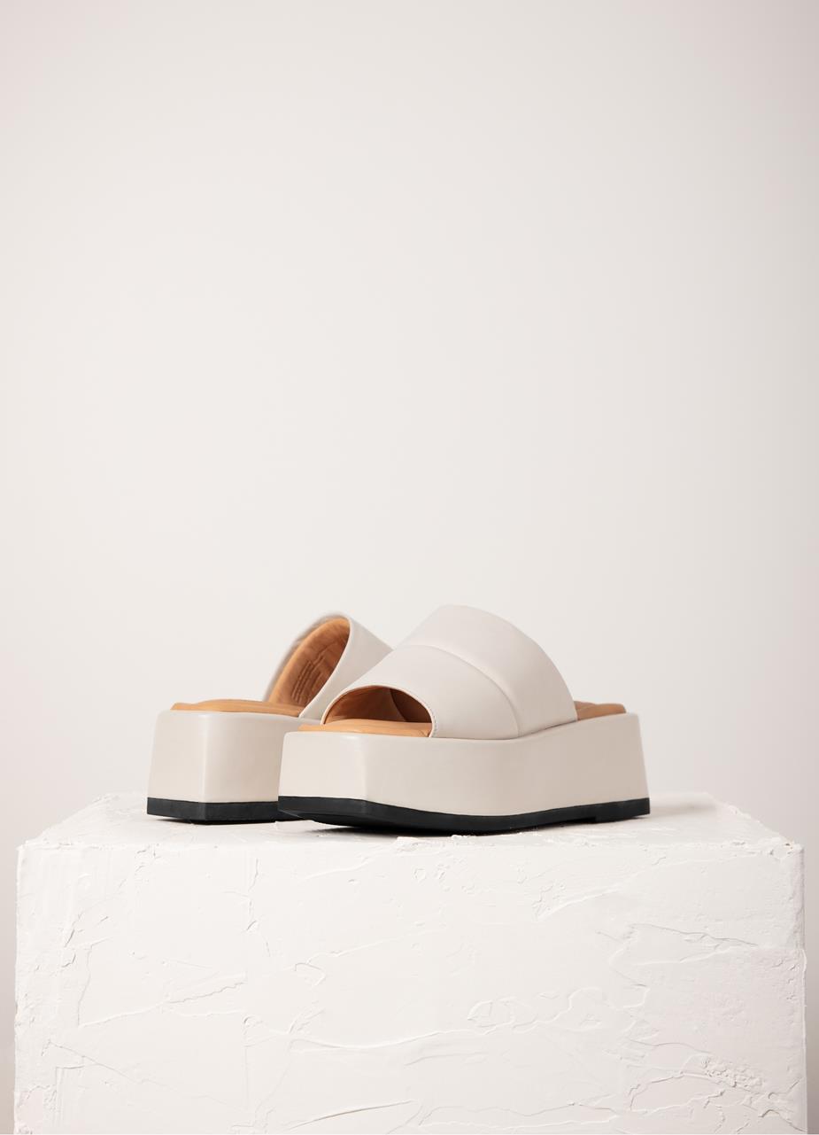 Juno sandaler Off-White läder